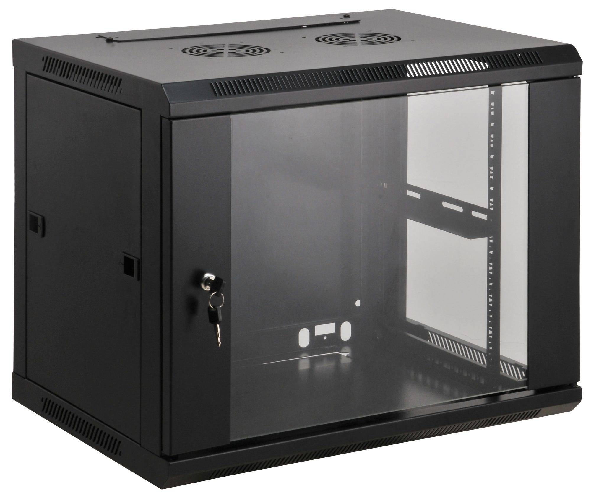 Intellinet 712071 19 Zoll Netzwerkschrank (B x H x T) 600 x 500 x 600mm 9 HE Schwarz (RAL 9005)