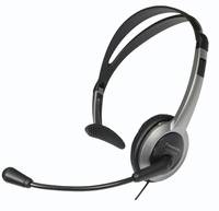 Panasonic RP-TCA 430 Telefon On Ear Headset kabelgebunden Mono Silber, Schwarz Mikrofon-Stummschaltung