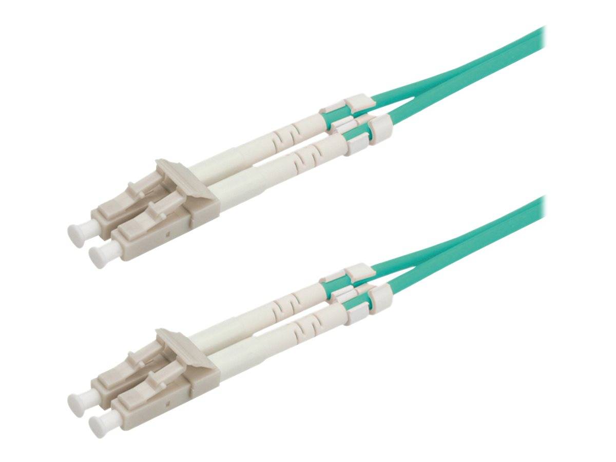 Roline 21.15.8705 Glasfaser LWL Anschlusskabel 5.00m Türkis [1x LC-Stecker - 1x LC-Stecker] 50/125 µ Multimode OM3