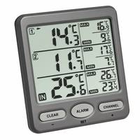 TFA Dostmann TRIO Funk-Thermometer Anthrazit