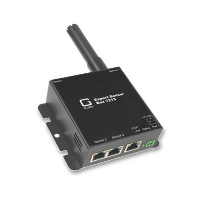 GUDE 721313 Expert LAN-Sensor für Temperatur-, Luftfeuchte und Luftdruck, PoE