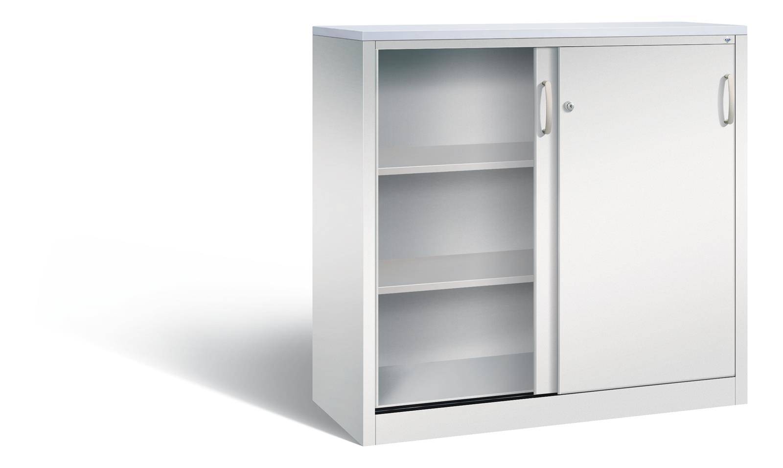 C+P Sideboard mit Schiebetüren Acurado, H1200xB1200xT500mm, 7035/7035