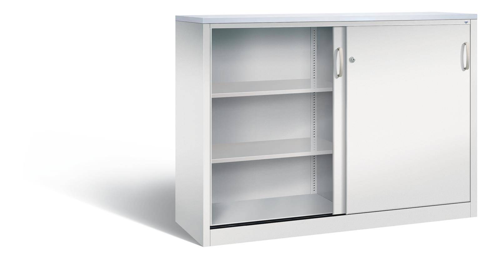 C+P Sideboard mit Schiebetüren Acurado, H1200xB1600xT500mm, 7035/7035