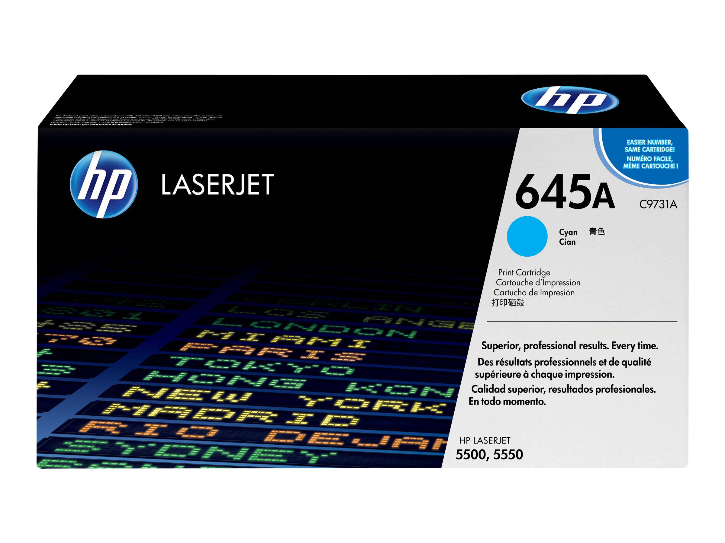 HP Toner 645A Original Cyan 12000 Seiten C9731A