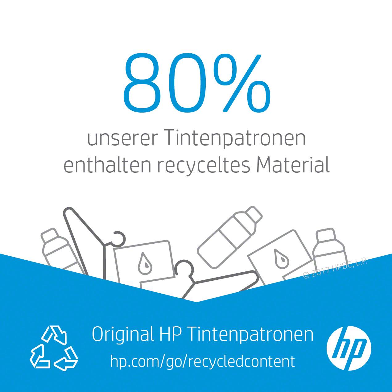 HP 912XL Druckerpatrone Original Schwarz 3YL84AE Tinte