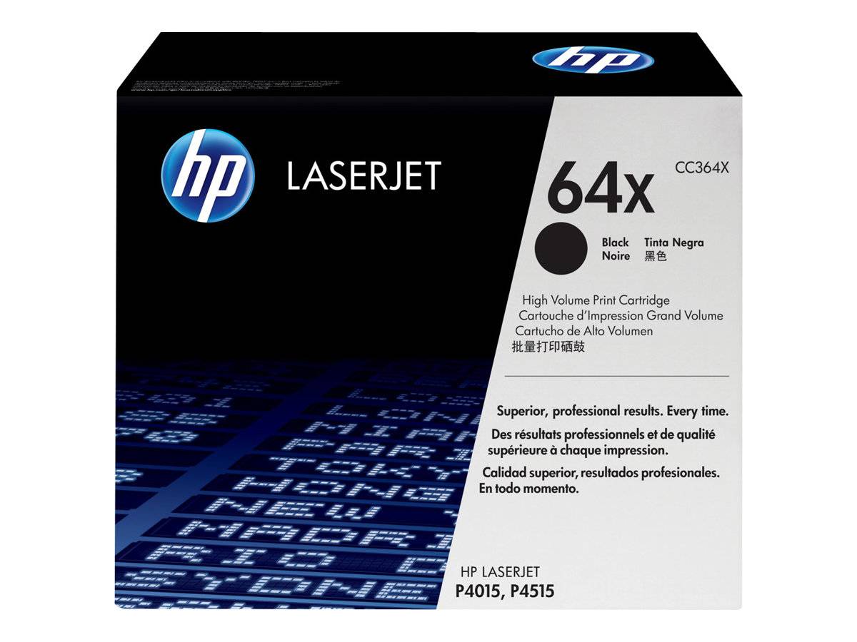 HP 64X - Hohe Ergiebigkeit - Schwarz - Original - LaserJet - Tonerpatrone (CC364X)