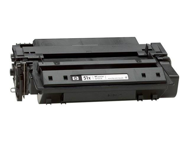 HP 51X - Hohe Ergiebigkeit - Schwarz - original - LaserJet - Tonerpatrone (Q7551X)