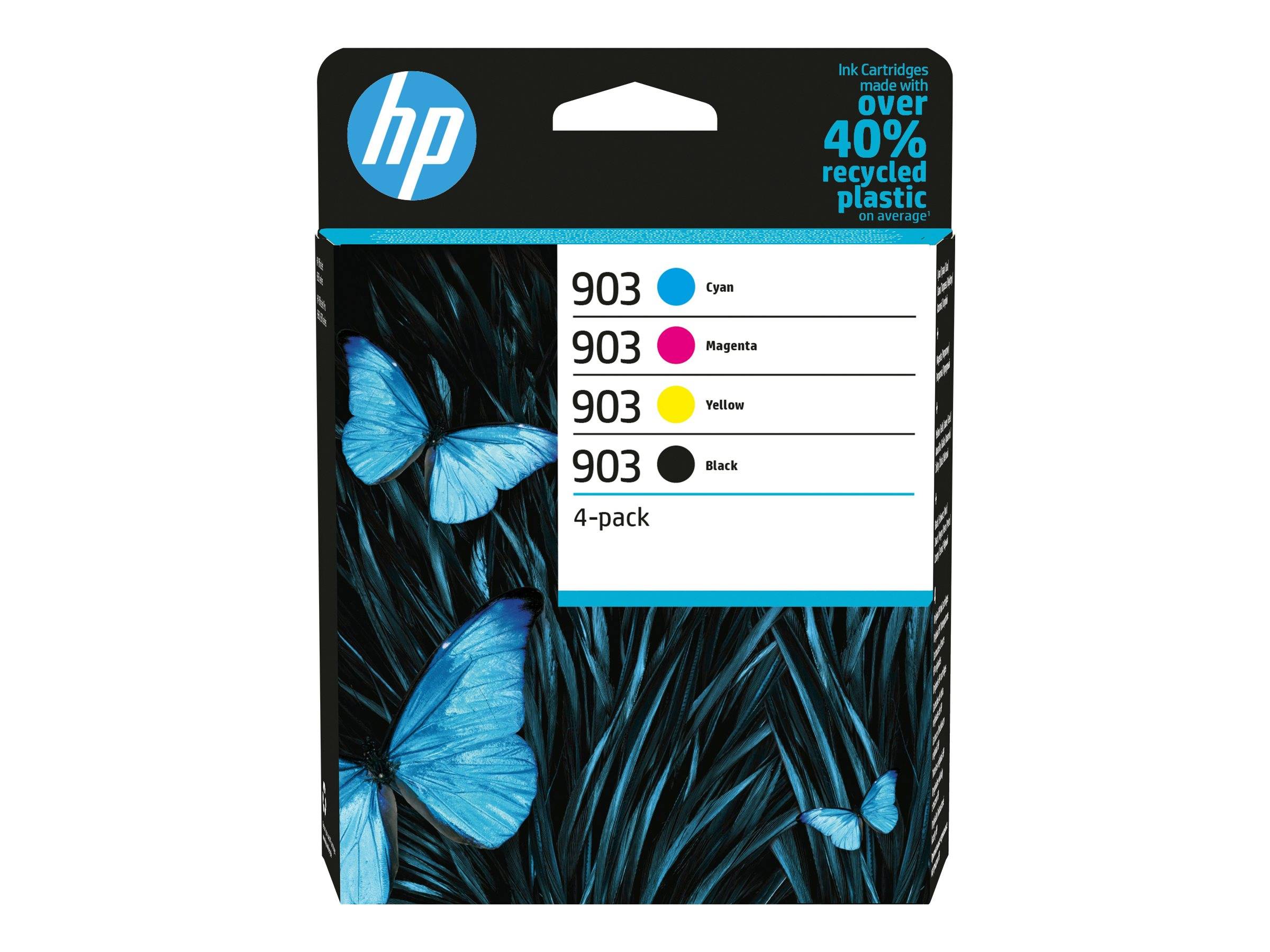 HP 903 Druckerpatrone 4er-Pack Original Schwarz, Cyan, Magenta, Gelb 6ZC73AE Tinte