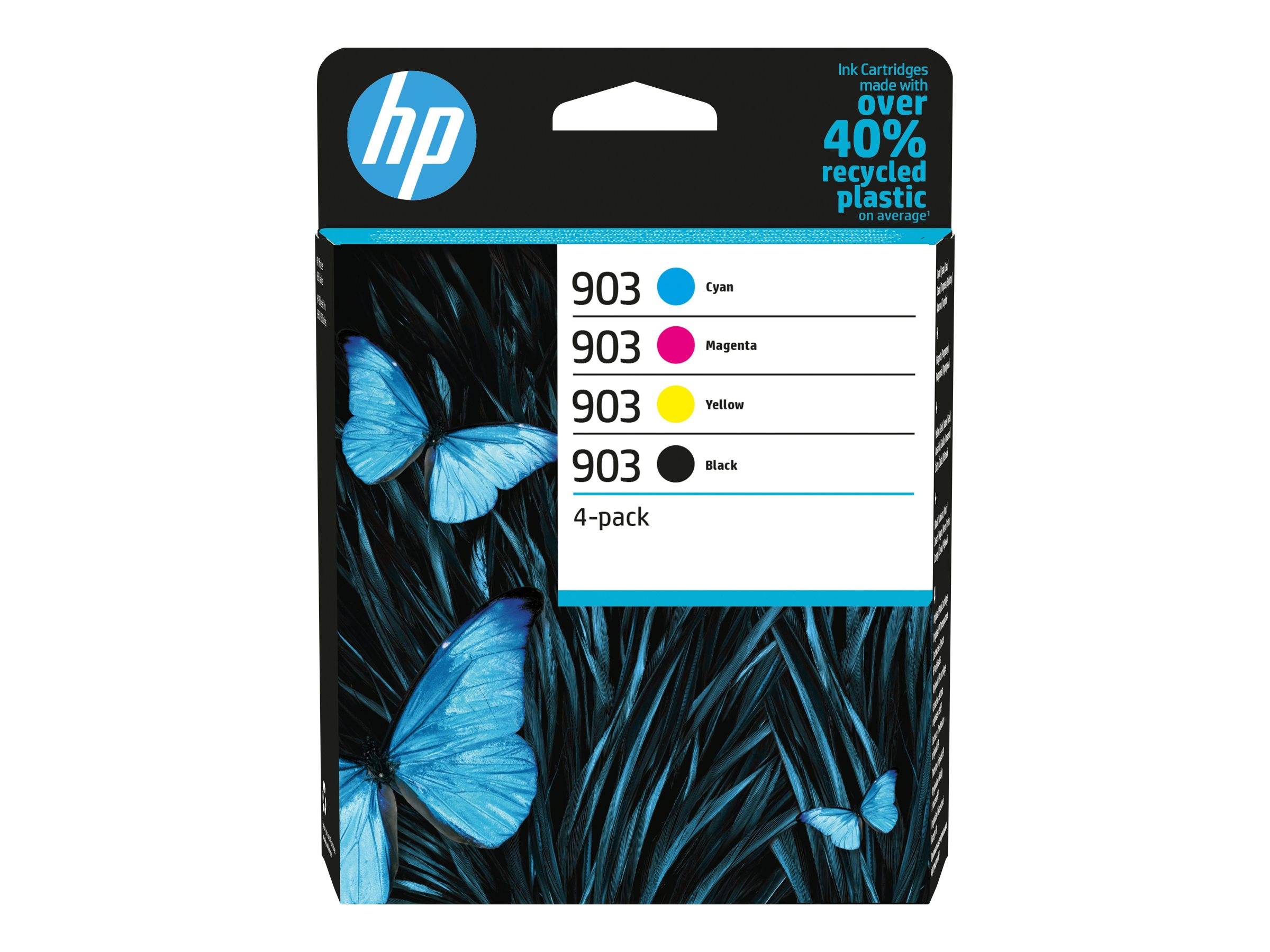 HP 903 Druckerpatrone 4er-Pack Original Schwarz, Cyan, Magenta, Gelb 6ZC73AE Tinte