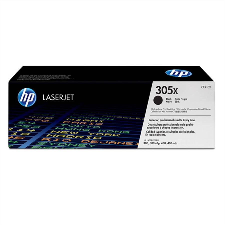 HP Toner 305X Original Schwarz 4000 Seiten CE410X
