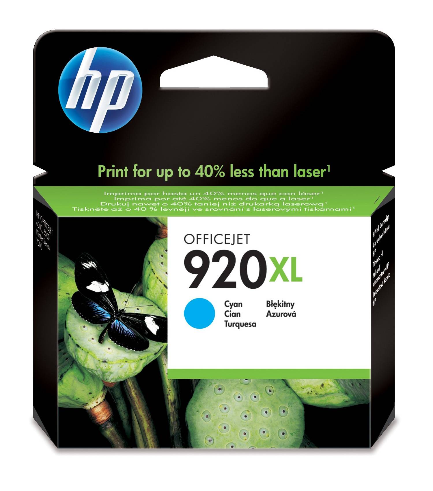 HP 920XL Druckerpatrone Original Cyan CD972AE Tinte