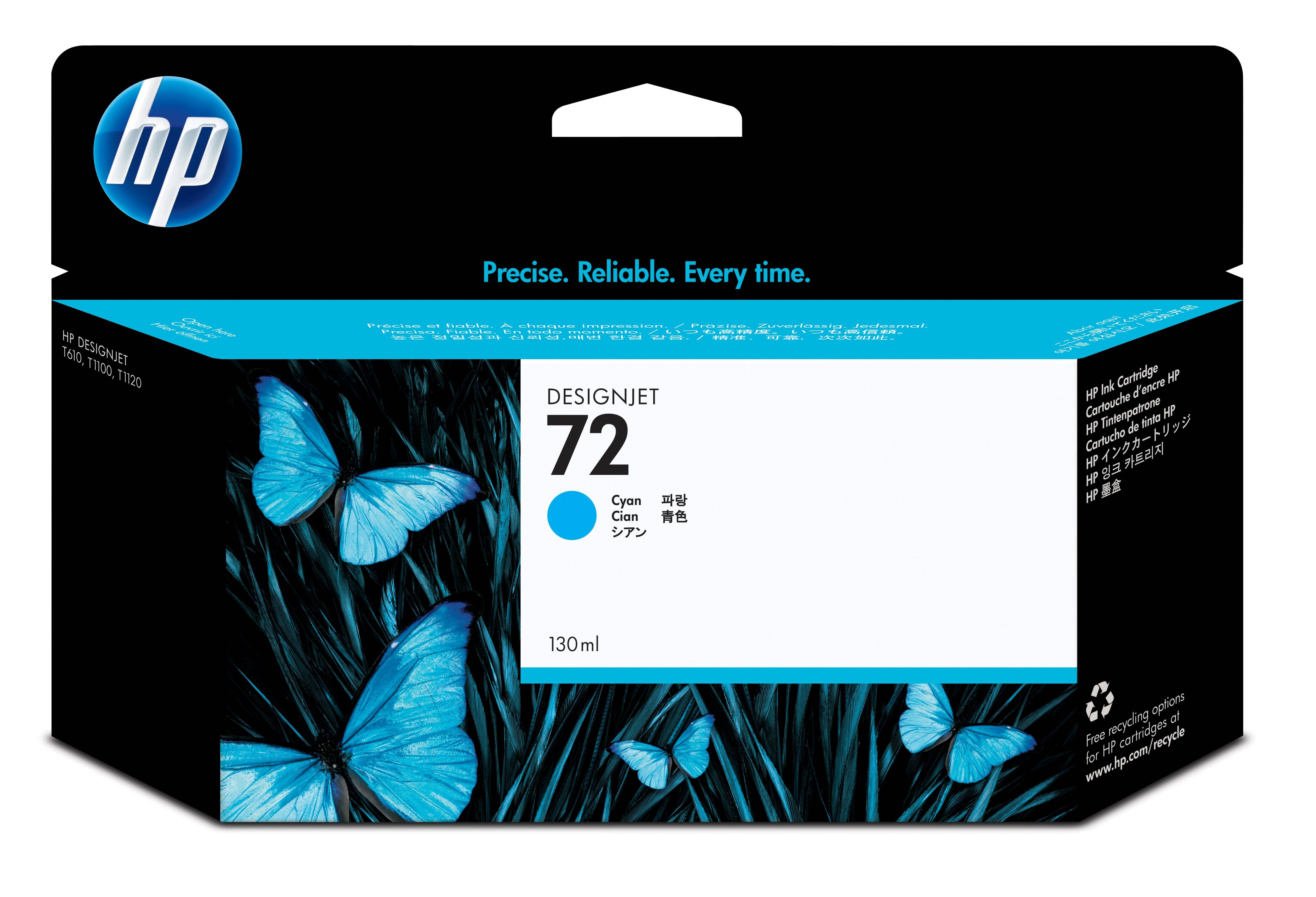 HP Druckerpatrone 72 Original Cyan C9371A 130 ml