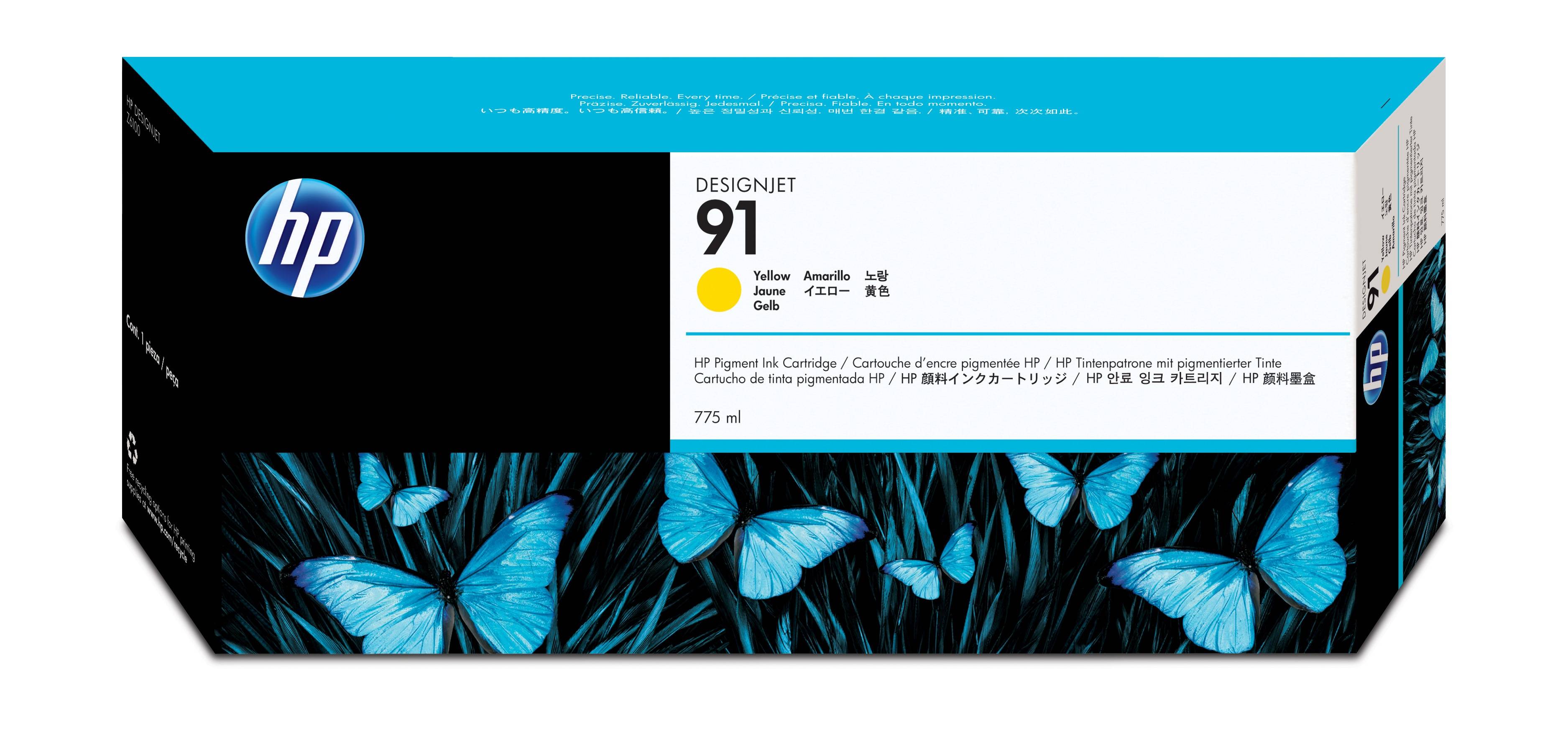 HP Druckerpatrone 91 Original Gelb C9469A
