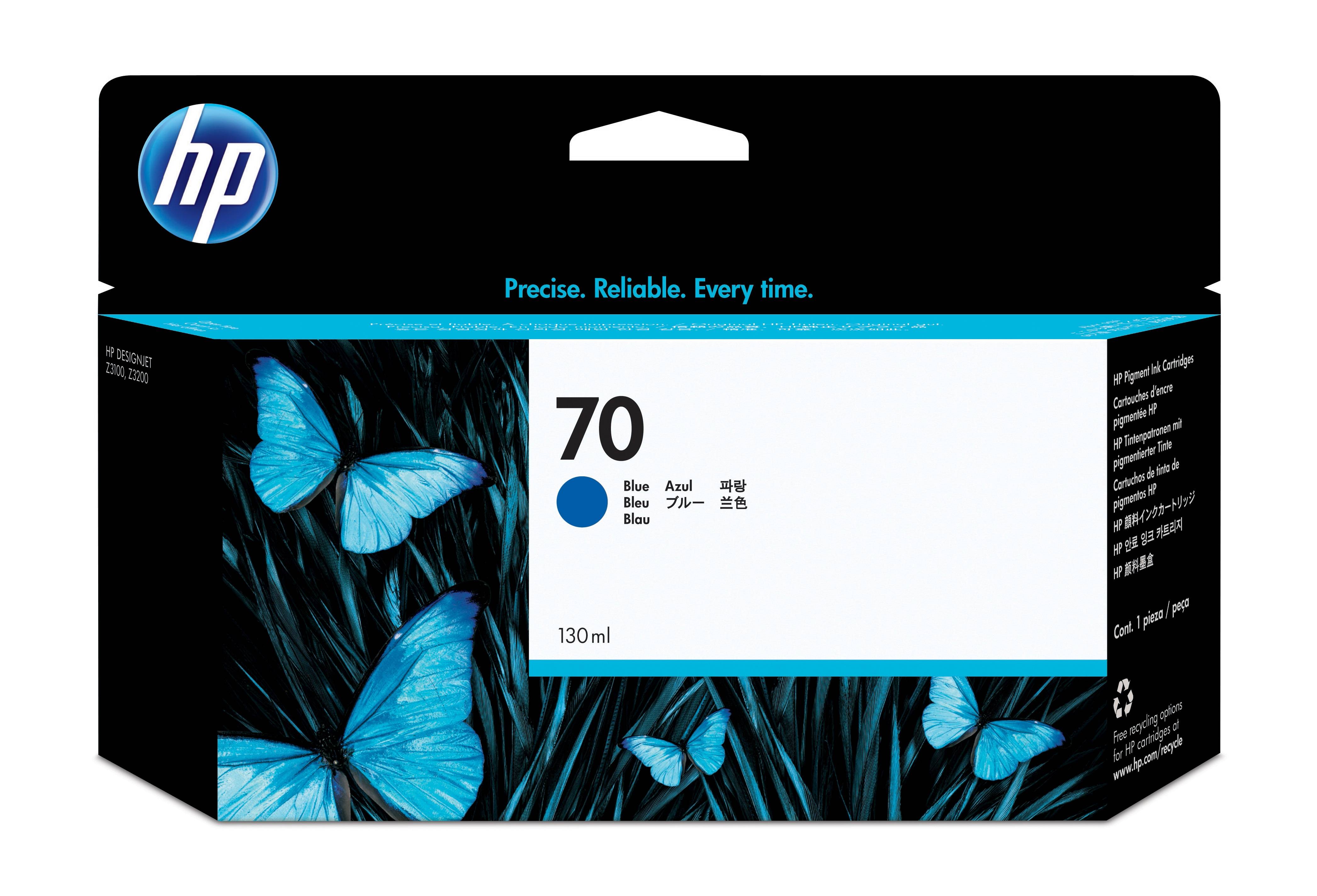 HP Druckerpatrone 70 Original Blau C9458A