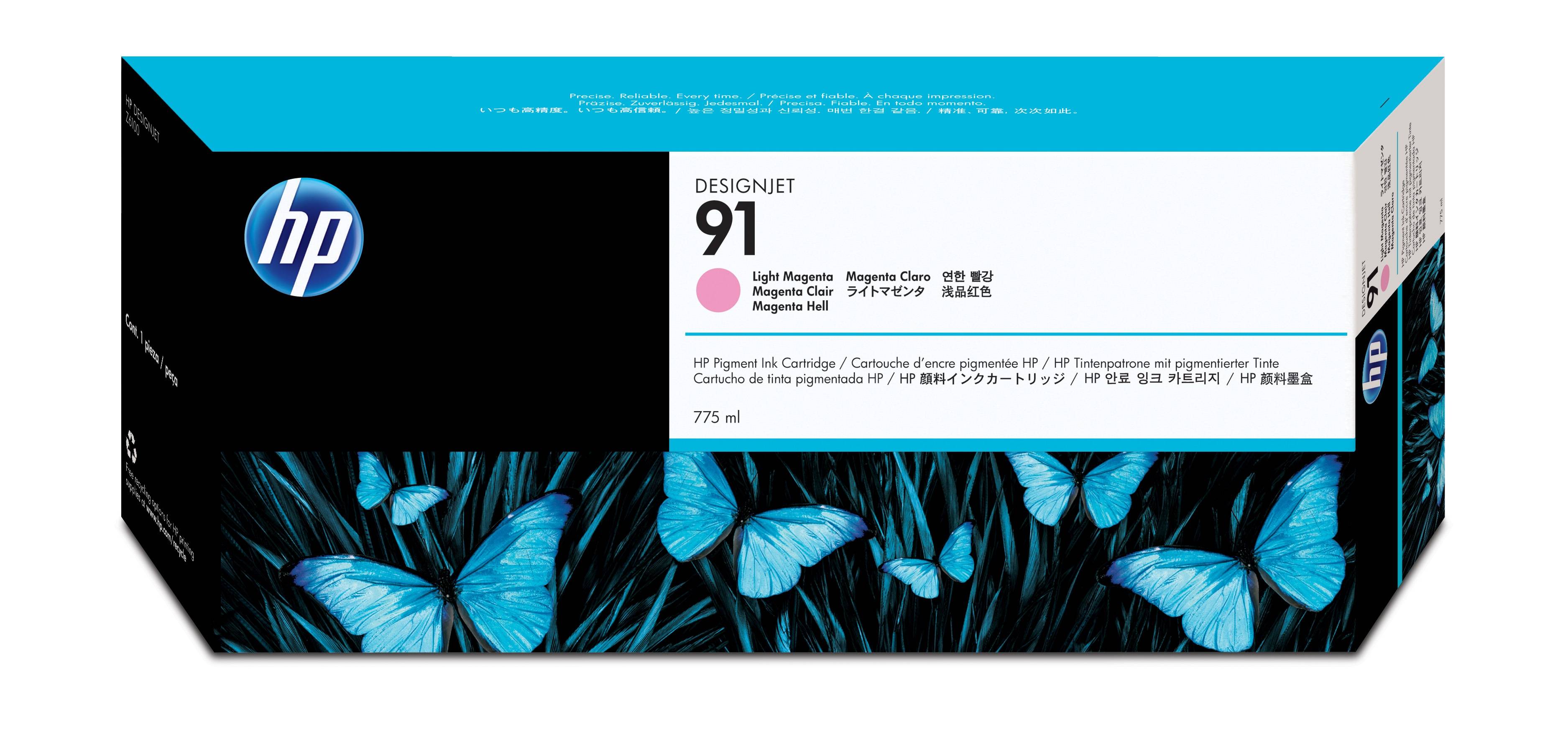 HP Druckerpatrone 91 Original Hell Magenta C9471A