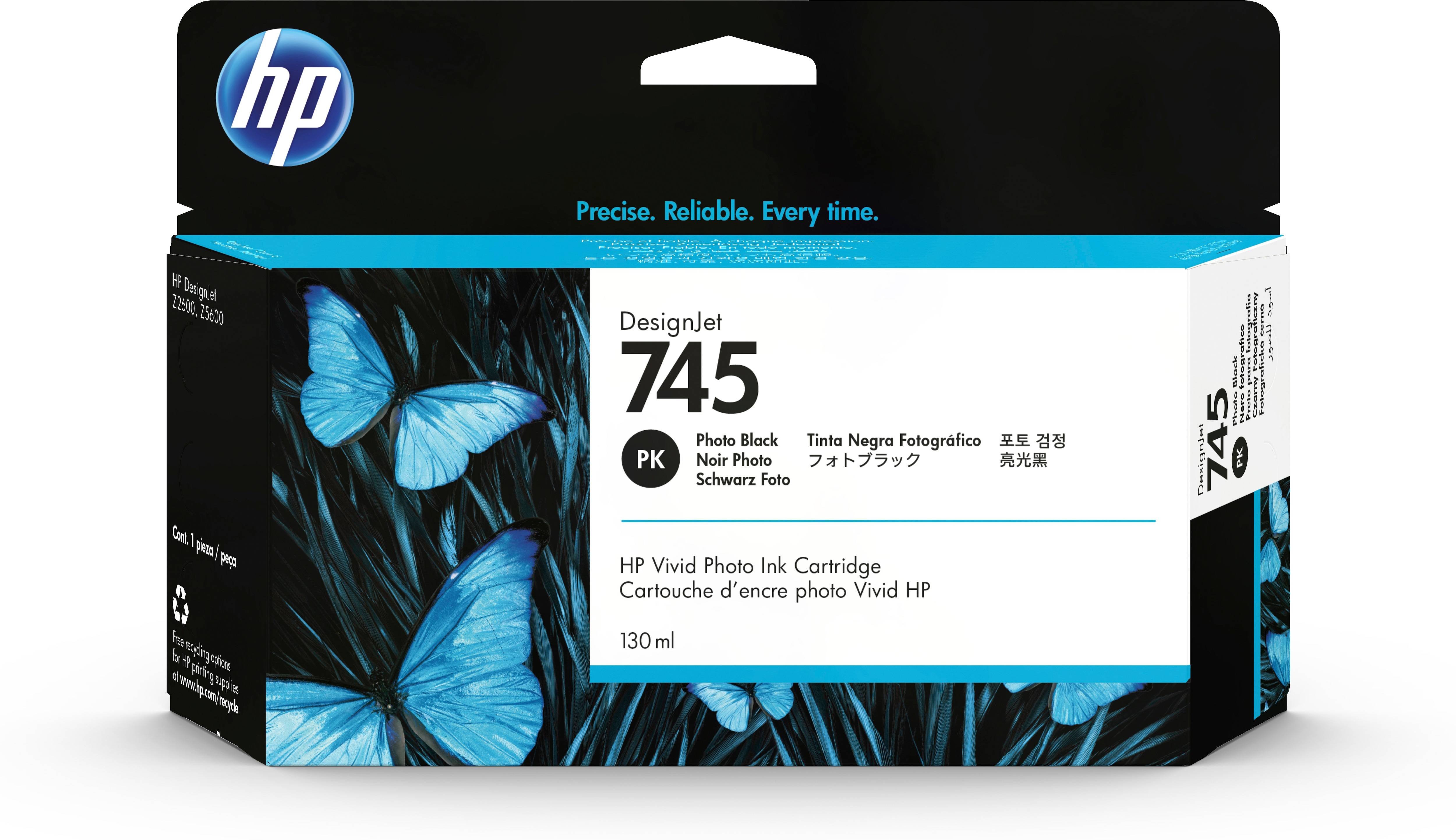 HP Druckerpatrone 745 Original Foto Schwarz 130 ml F9J98A 1 St.