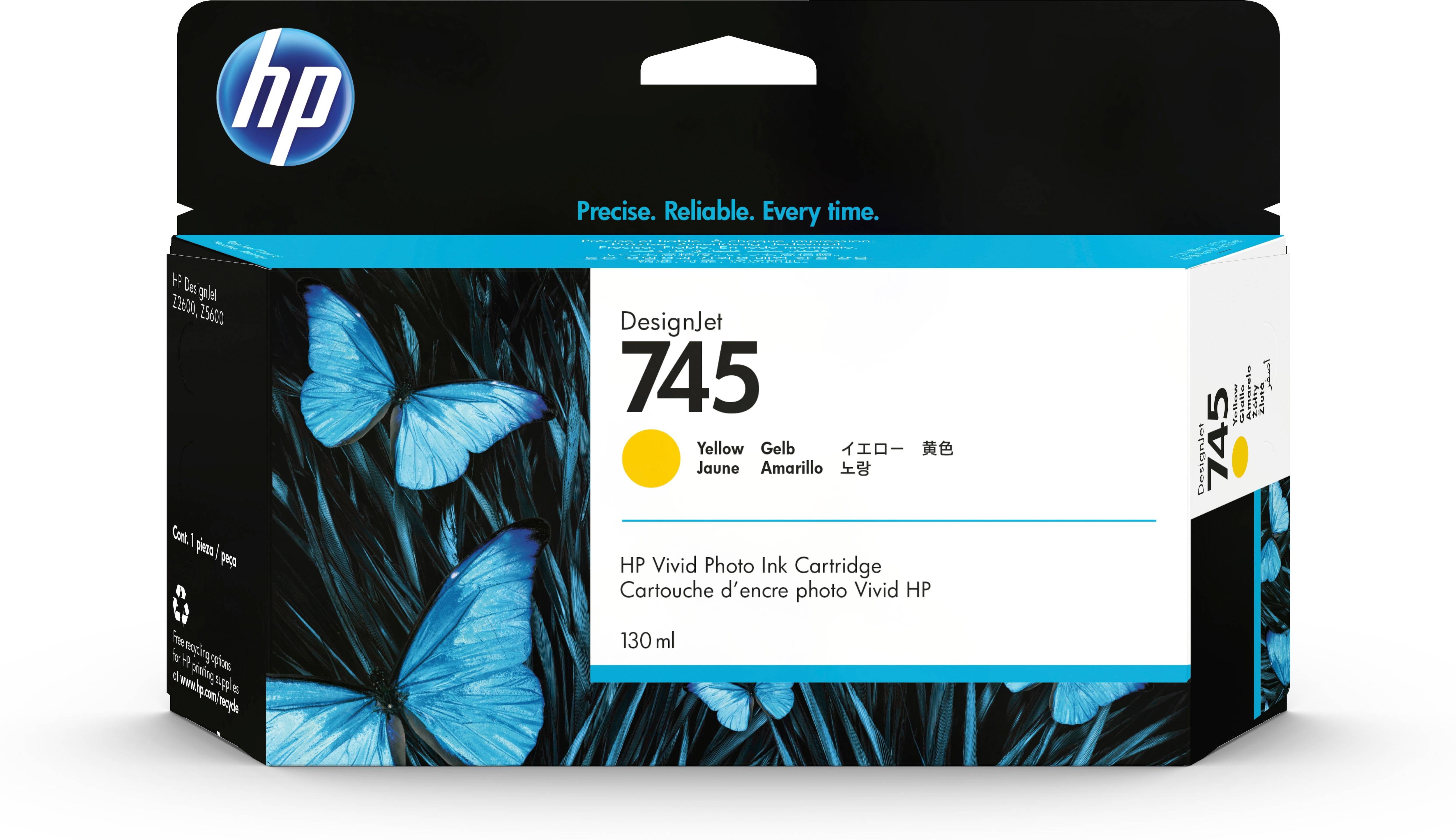 HP Druckerpatrone 745 Original Gelb 130 ml F9J96A 1 St.