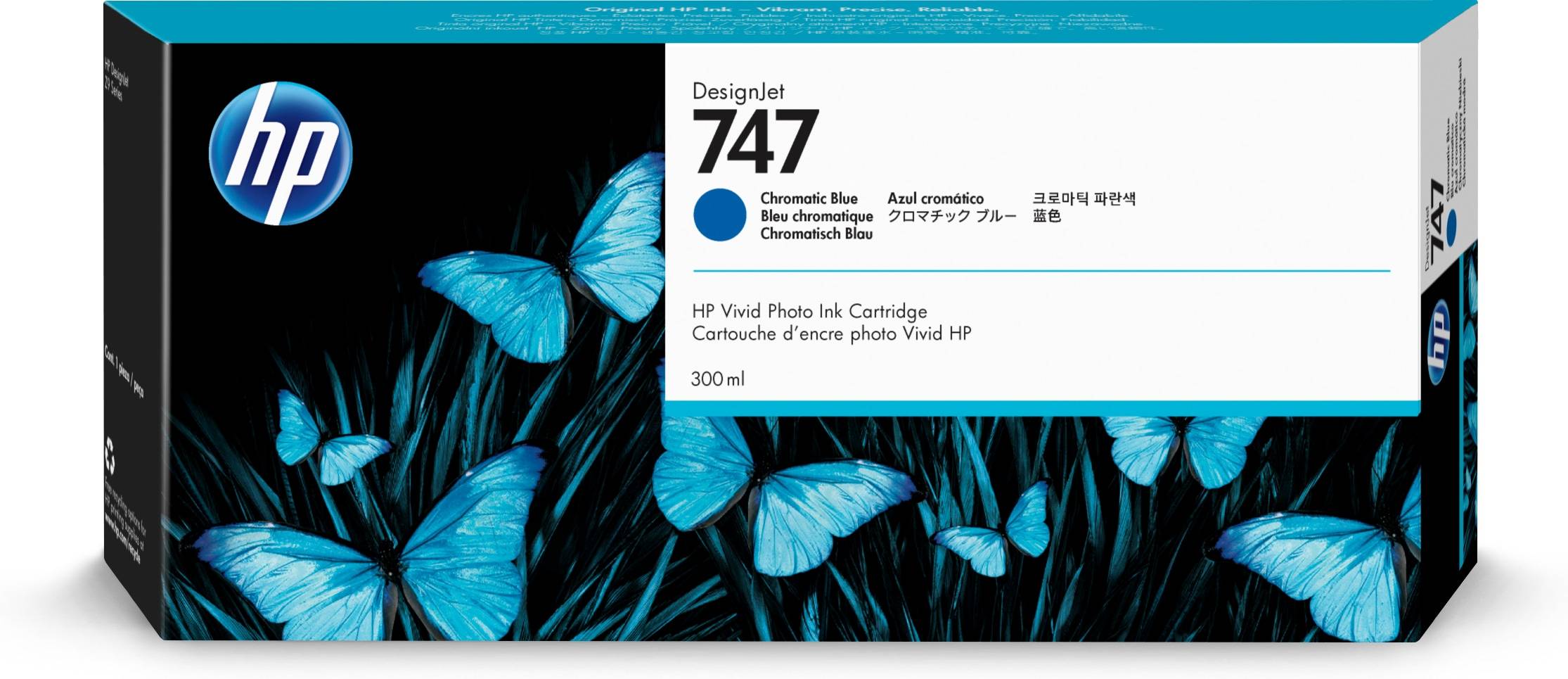 HP Druckerpatrone 747 Original Blau 300 ml P2V85A 1 St.
