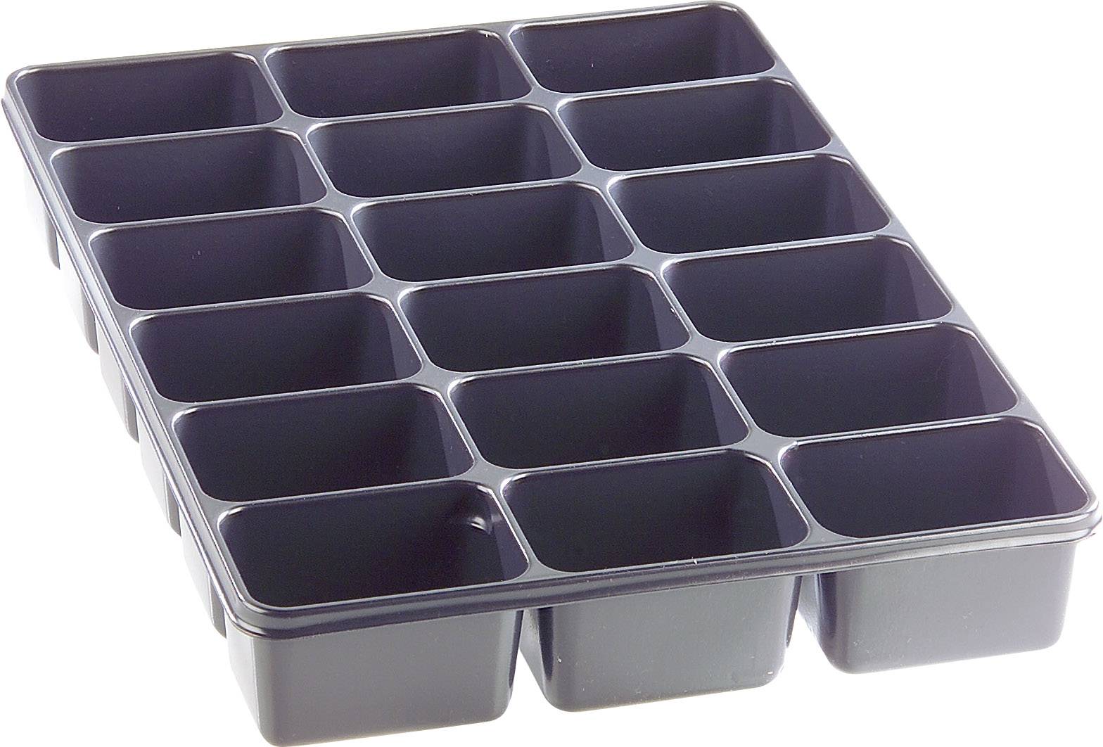 Sortimentskasten (L x B x H) 335 x 235 x 50mm Anzahl Fächer: 18 feste Unterteilung Inhalt 1St.