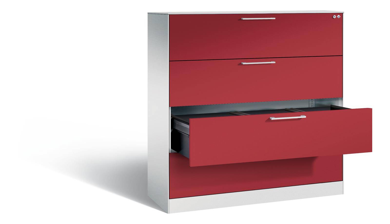 C+P Hängeregistraturschrank Asisto, H1310xB1200xT435mm, 7035/7035