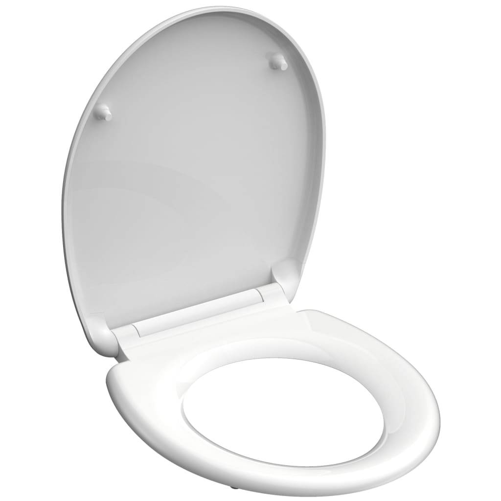 Duroplast WC-Sitz WHITE, mit Absenkautomatik und Schnellverschluss