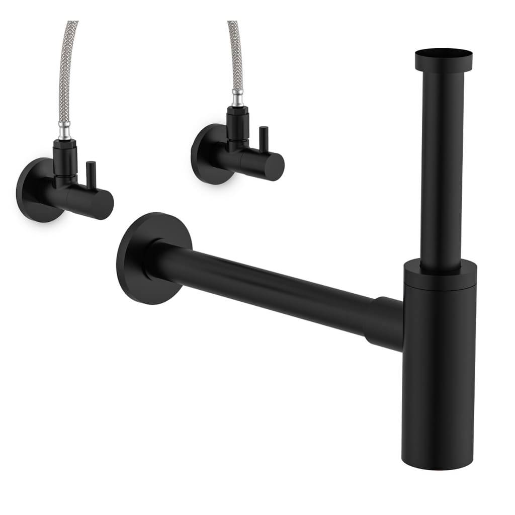 Design-Flaschensiphon, Schwarz, 1 1/4" x 32 mm