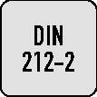 Maschinenreibahle DIN 212-2 H7 Form B D.14mm HSS-E TiN BECK