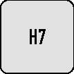 Maschinenreibahle DIN 212-2 H7 Form B D.16mm HSS-E TiN BECK