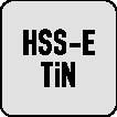 Maschinenreibahle DIN 212-2 H7 Form B D.16mm HSS-E TiN BECK