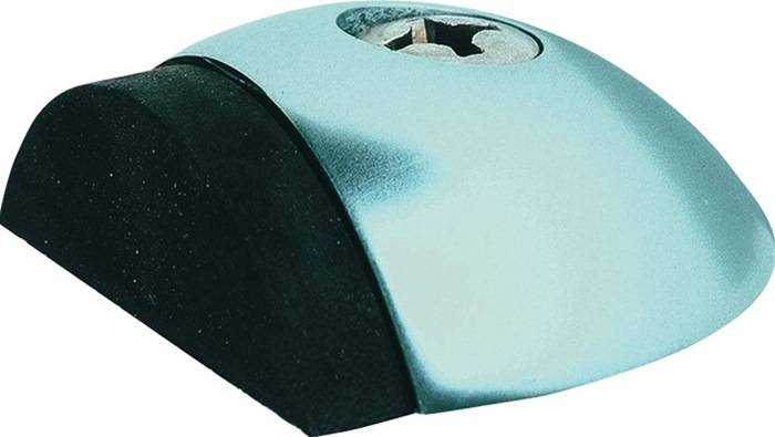 Bodentürpuffer 2001 D.57mm H.18mm VA,rostfr.ma Dübelmontage KWS