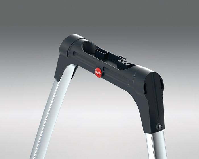 Hailo K100 TopLine 4302-301 Aluminium Klapptritt klappbar Arbeitshöhe (max.): 2.25 m Silber, Schwarz 5.2 kg