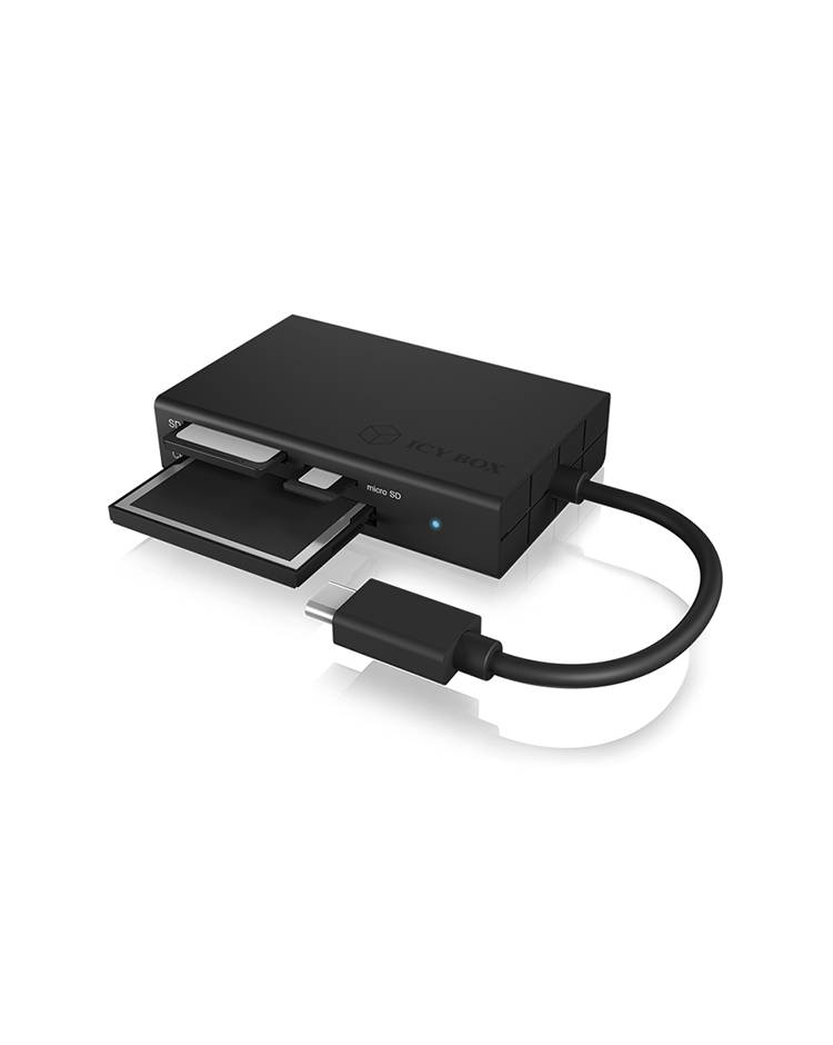ICY BOX Externer Speicherkartenleser USB-C® Anthrazit