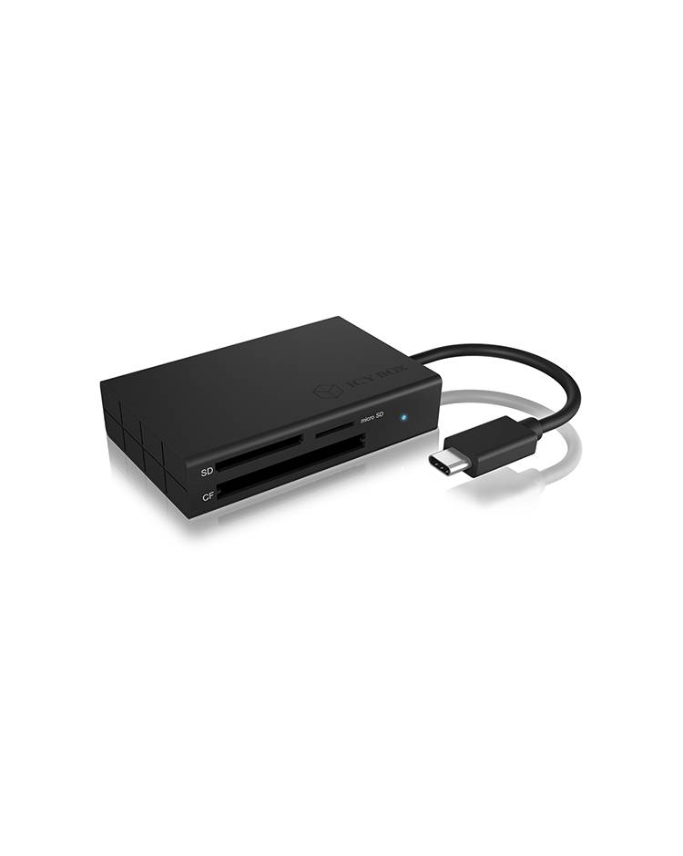 IB-CR401-C3, Type-C® USB 3.0 Kartenleser (CF, SD 4.0, micro SD 4.0), UHS-II, mit USB 3.0 Type-C® Hostanschluss