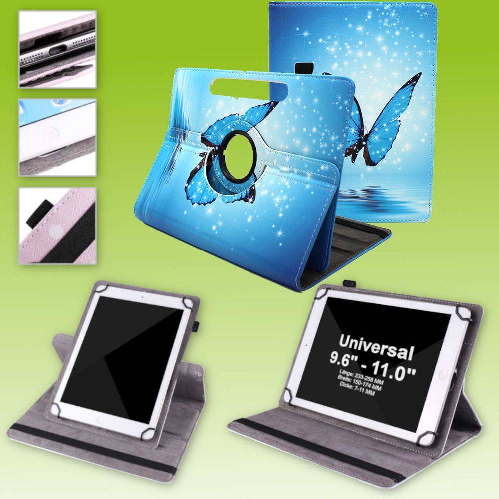 Für Apple iPad Pro 11.0 2021 / 2022 360 Grad Rotation Universell Motiv 8 Tablet Tasche Kunst Leder Hülle Etuis