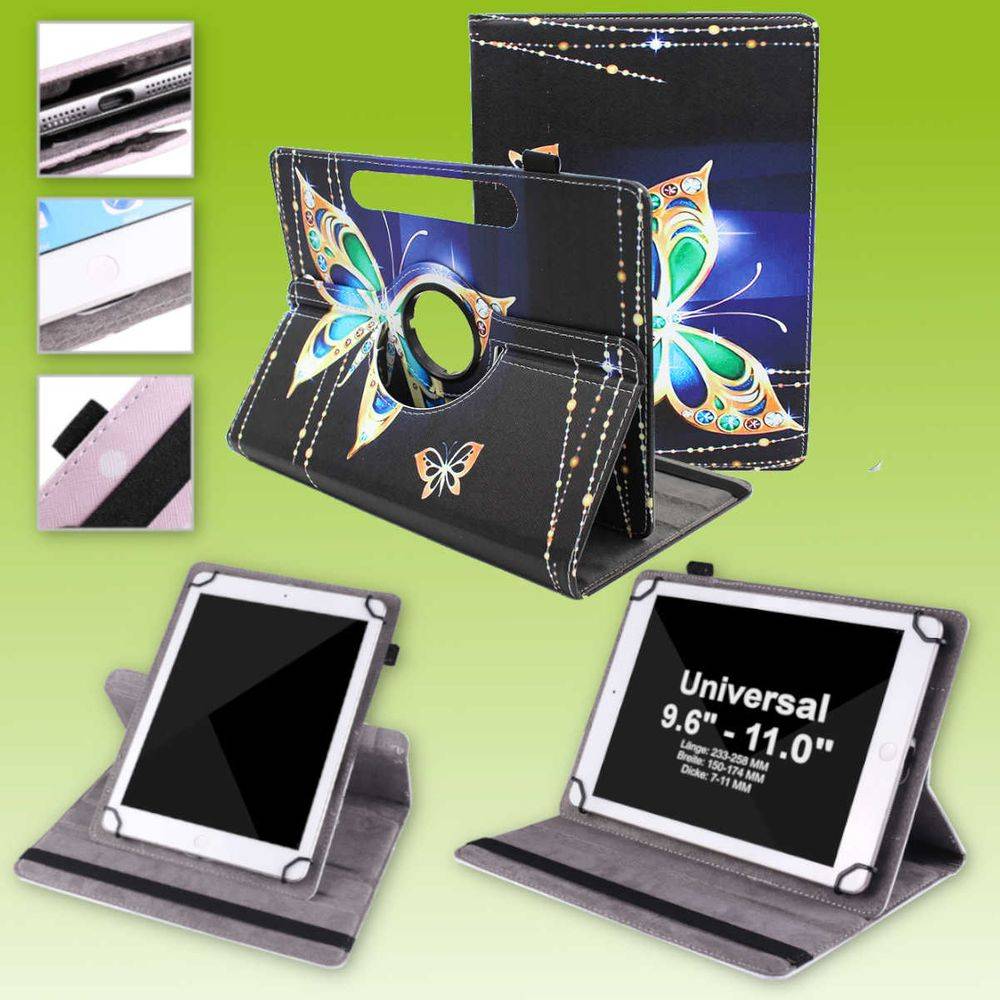 Für Apple iPad Pro 11.0 2021 / 2022 360 Grad Rotation Universell Motiv 12 Tablet Tasche Kunst Leder Hülle Etuis