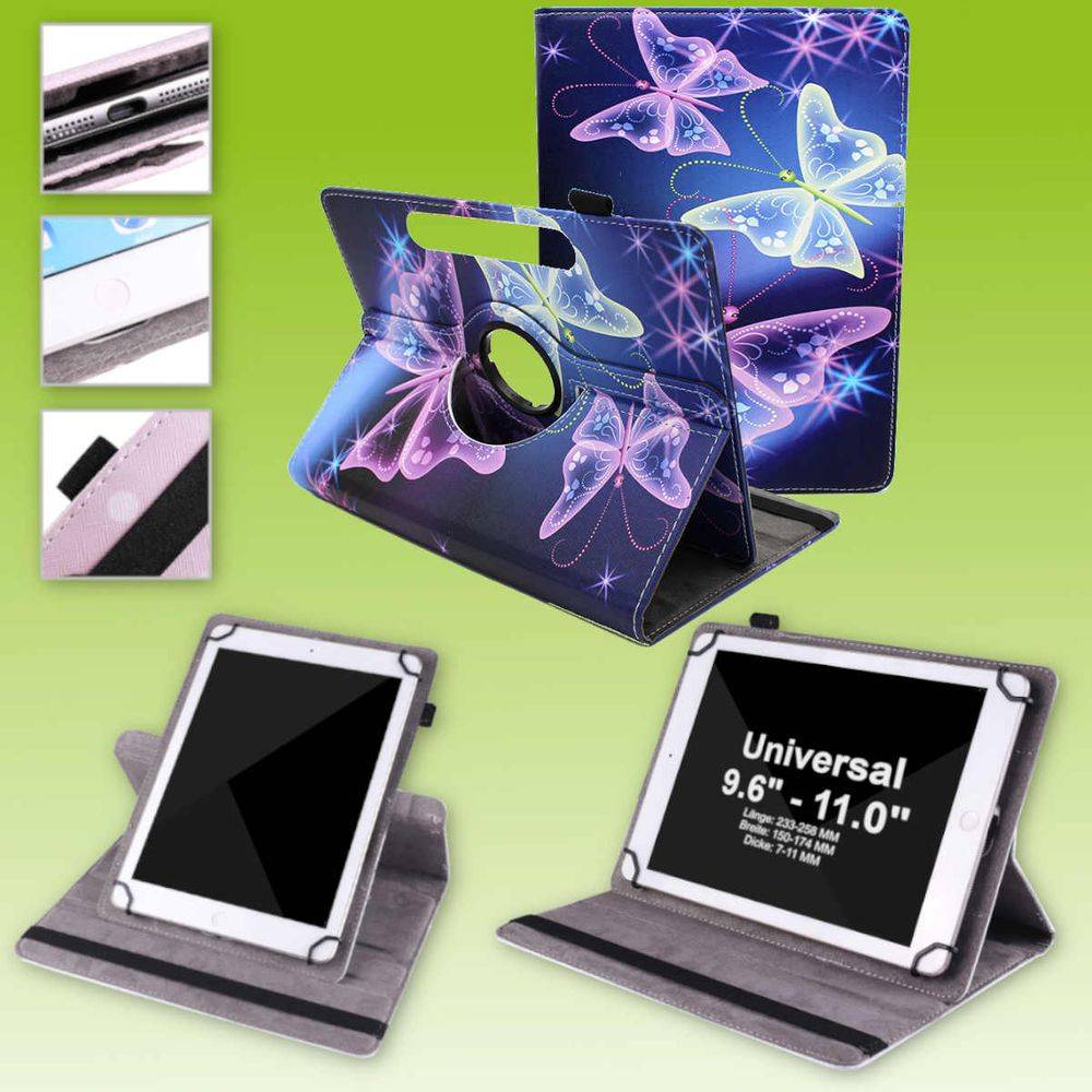Für Apple iPad Pro 11.0 2021 / 2022 360 Grad Rotation Universell Motiv 13 Tablet Tasche Kunst Leder Hülle Etuis