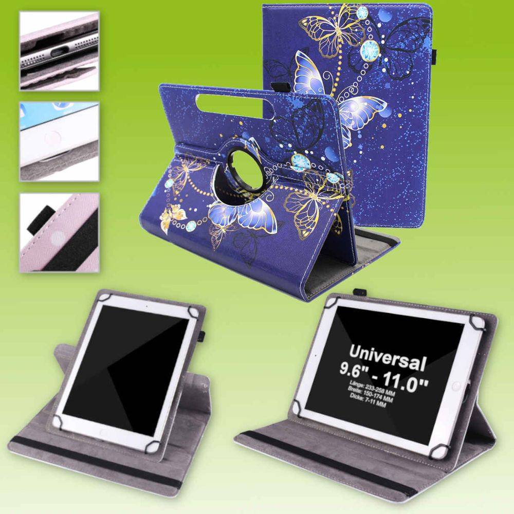 Für Apple iPad Pro 11.0 2021 / 2022 360 Grad Rotation Universell Motiv 14 Tablet Tasche Kunst Leder Hülle Etuis