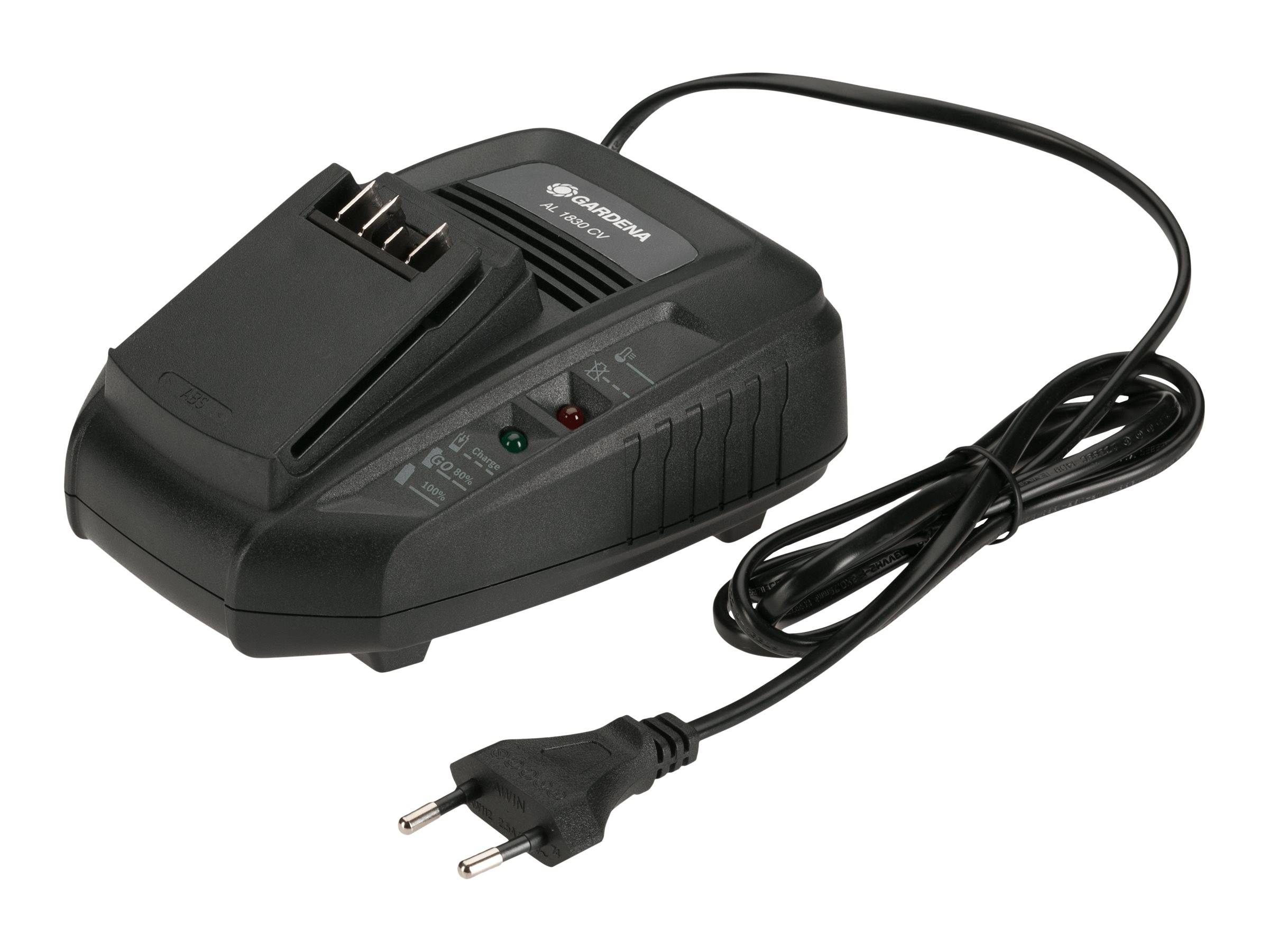 GARDENA P4A PBA 18V/45 2,5 Ah + AL 1830 CV 14906-20 Werkzeug-Akku und Ladegerät 18 V 2.5 Ah Li-Ion