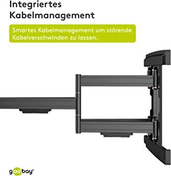 Goobay 49935 TV-Wandhalterung Pro FULLMOTION 94 cm (37") - 178 cm (70") Wide Range VESA 600x400 neig- & schwenkbar 70 kg