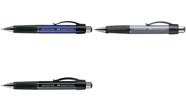 FABER-CASTELL Druckkugelschreiber GRIP PLUS, steingrau (5661508)