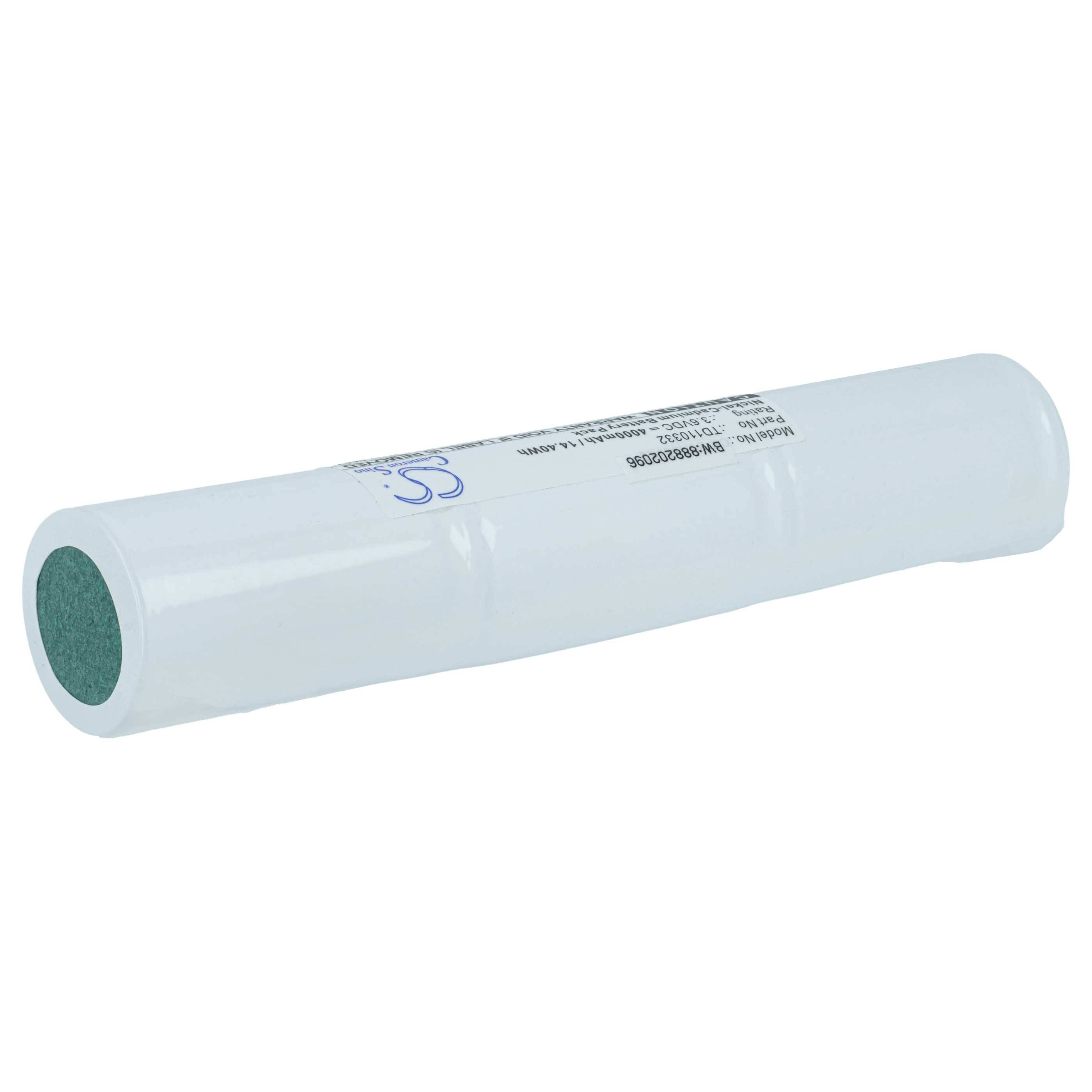 vhbw 2x Akku kompatibel mit Schneider Exiway Pyros, Everlux Ferro, EVX Ferro Fluchtweg, Notfallbeleuchtung (4000 mAh, 3