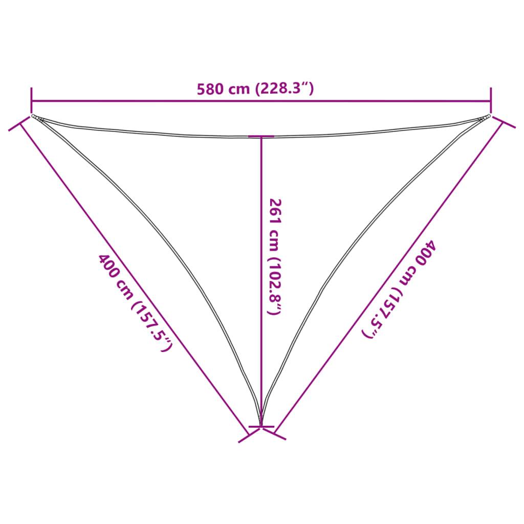 vidaXL Sonnensegel 160 g/m² Dunkelgrün 4x4x5,8 m HDPE
