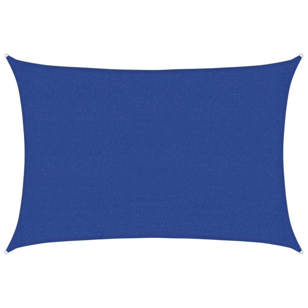 vidaXL Sonnensegel 160 g/m² Blau 2,5x4 m HDPE