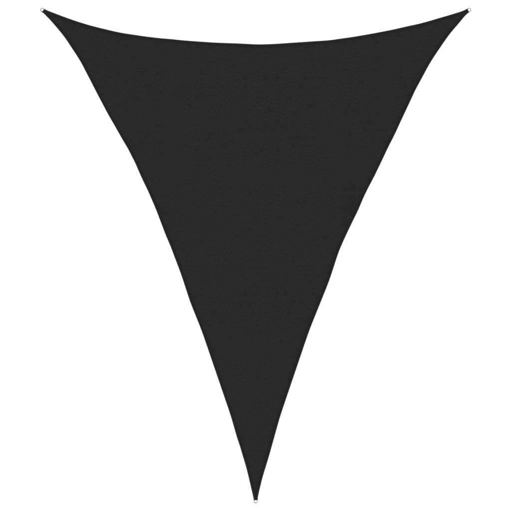 vidaXL Sonnensegel 160 g/m² Schwarz 4x5x5 m HDPE