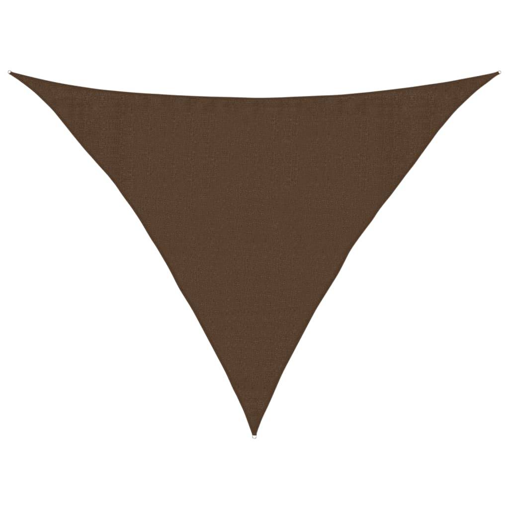 vidaXL Sonnensegel 160 g/m² Braun 3,5x3,5x4,9 m HDPE
