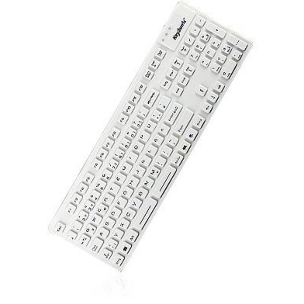 ICY BOX KeySonic KSK-8030 IN - Tastatur - USB - Deutsch - weiß
