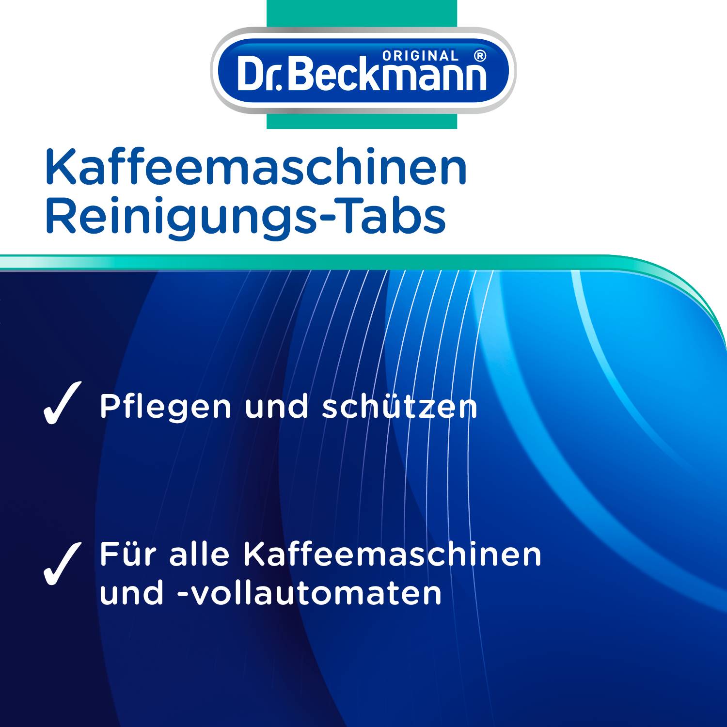 Dr. Beckmann Kaffeemaschinen Reinigungs-Tabs | entfernen Kaffeefett | 1x 6 Tabs