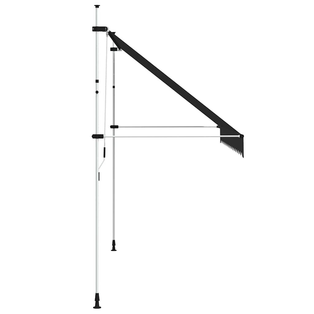 vidaXL Einziehbare Markise Handbetrieben 350 cm Anthrazit
