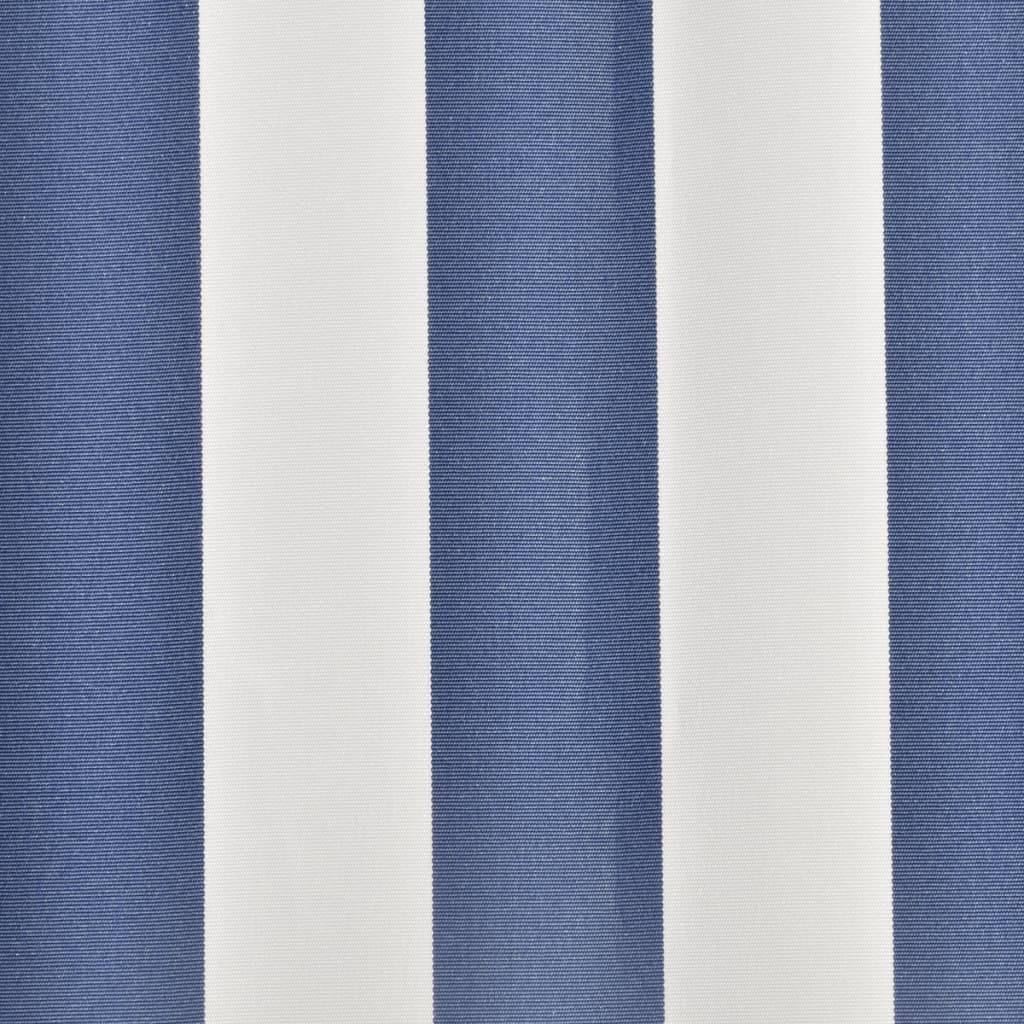 vidaXL Markisenbespannung Canvas Blau & Weiß 450x300 cm