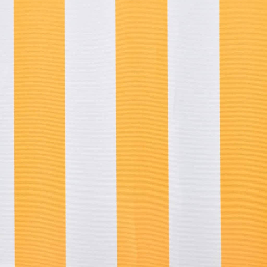 vidaXL Markisenbespannung Canvas Orange & Weiß 350x250 cm